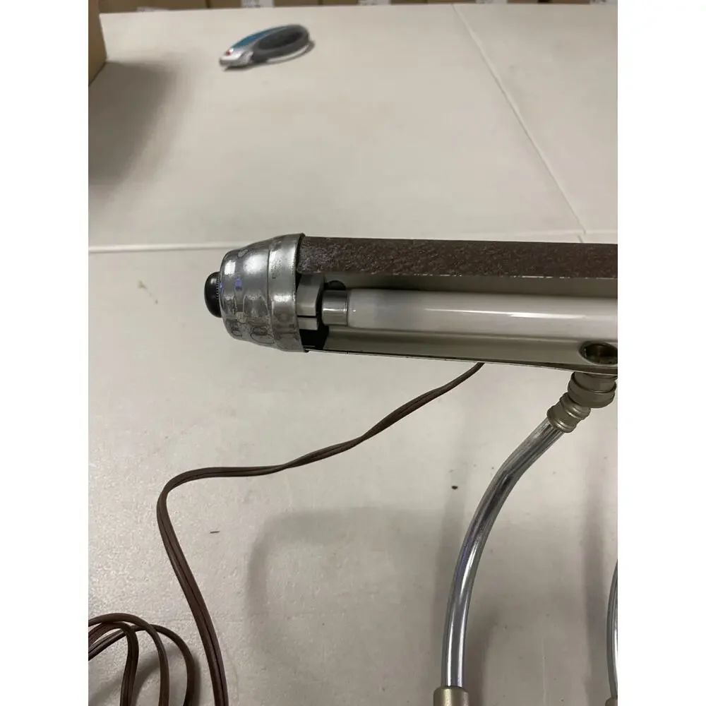 Vintage Art Deco Bullet Style Industrial Adjustable Goose Neck Desk Lamp